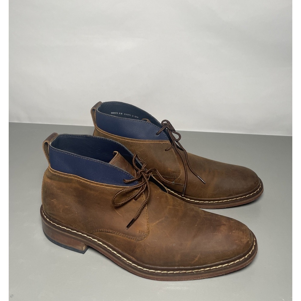 Cole Haan Colton Chukka Brown Leather Boots C11771 Men's 9 M